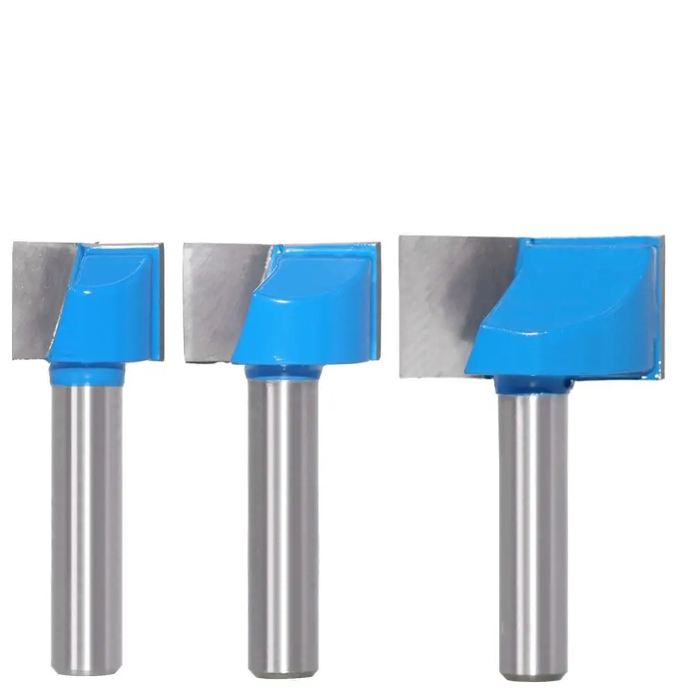 

8mm Shank Router Bits High Quality Blue Slotting Tool Cleaning Bottom Bit Carbide Milling Cutter Woodworking Tools