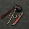 12cm Brotherhood of Blade mini keychain Royal Guards Ancient Weapon Metal bronze Weapon Model Sword Keychain Gifts Toys for Boys 5