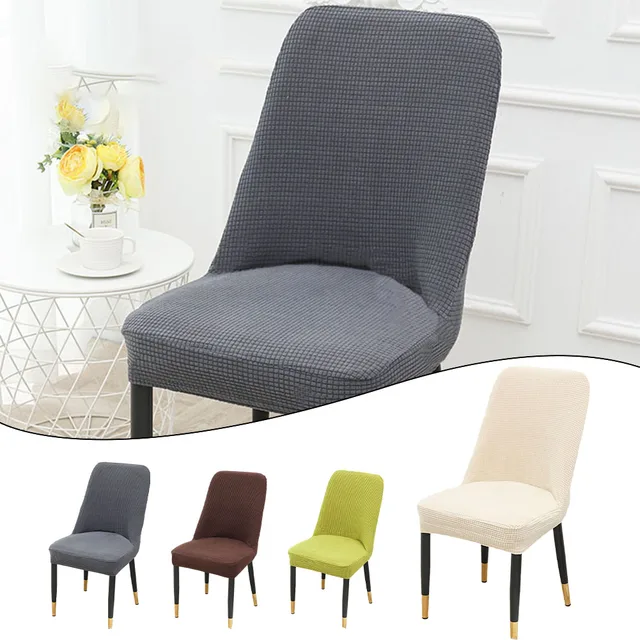 Thickened Curved Backrest Dining Chair Cover Special-shaped Cover 1