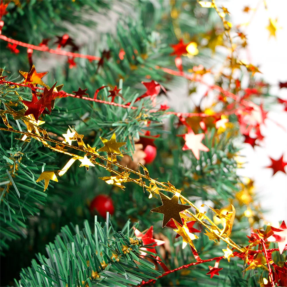 Collana di perle a forma di albero di Natale, 10 m, oro - Ghirlanda e catena per decorazioni natalizie, artigianato e matrimoni | Leroy Merlin