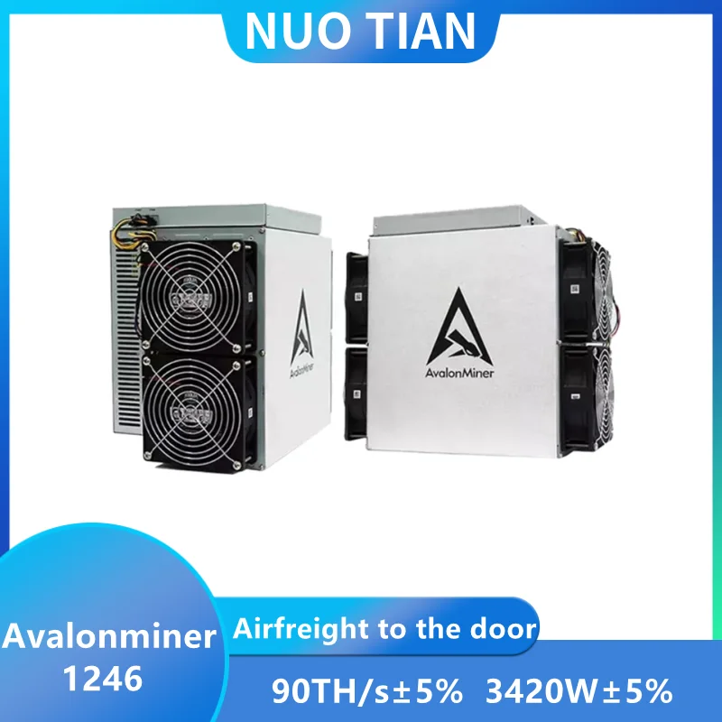 In Garanzia Avalon 1246 90T-93T ± 5% Bitcoin Aisc Mining Machine Bit Coin Avalon 1246 Miner