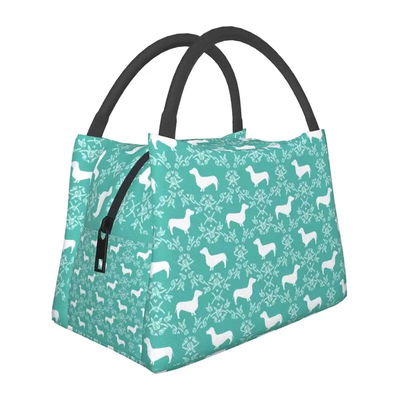 

Dachshund Sausage Dog Insulated Lunch Bags for Women Portable Badger Animal Cooler Thermal Lunch Tote Work Picnic