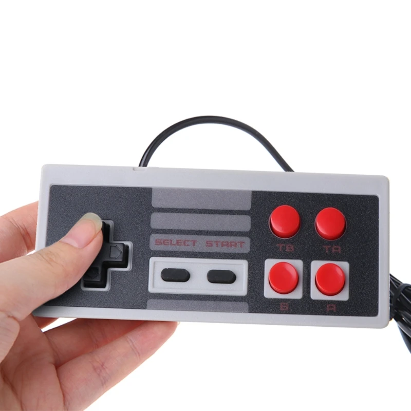 2PCS Handle Game Controller Classic Wired 2 Buttons 4 Buttons For 9 Pin NES Gaming Accessories Universal Joystick