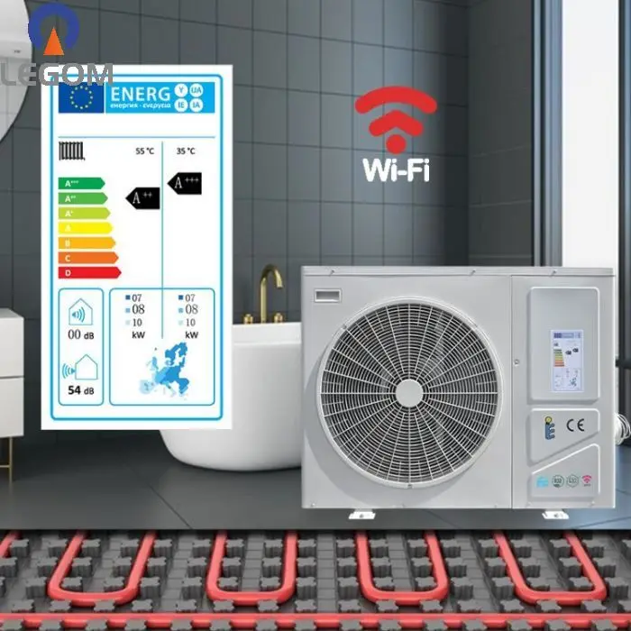 Legom Swimming Pool Heater Natural Gas Air Source Heat Pump 65 Kw Heating Cooling Air Water With Wifi 110 Watts