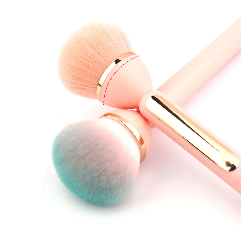 1pc Multifunctional Mushroom Head Powder & Blush Brush Soft Bristles Makeup  Tool For Setting & Contouring