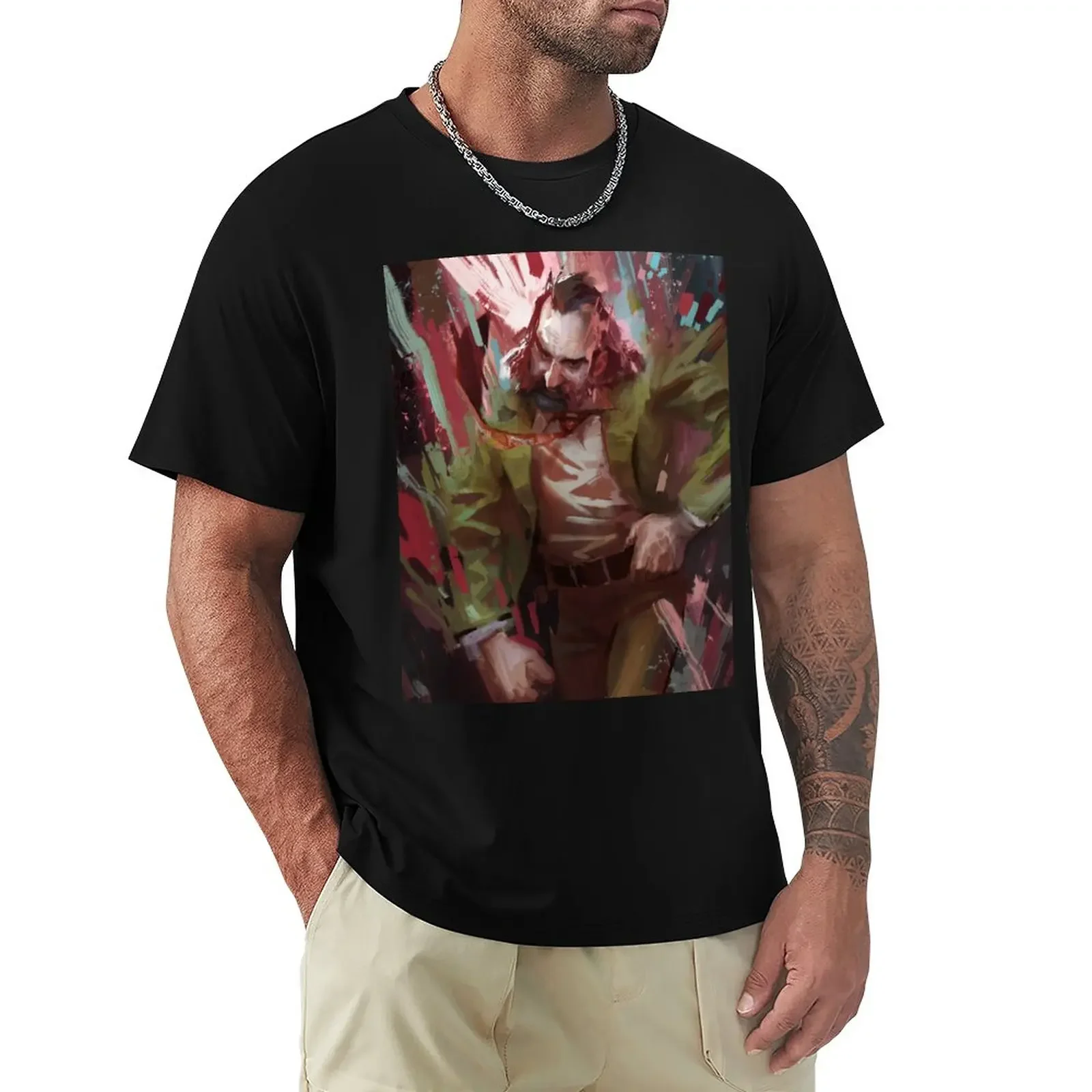 Disco Elysium Videogioco Poster - Disco Elysium Fanart Tshirt T-Shirt Top Vestiti Carini Vestiti Da Uomo