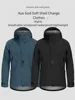 Grey customer outside spring Summer lightweight men's and women's waterproof breathable pressure rubber hooded  hiking  jacket 1