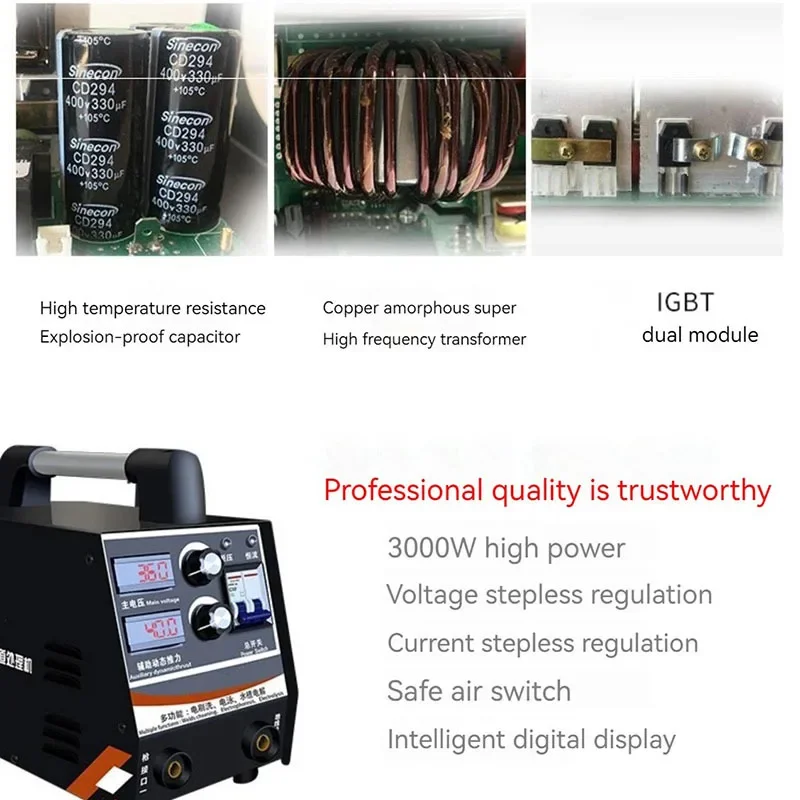 Stainless Steel Weld Bead Processor Argon Arc Welding Spot 220V Portable Welder Weld Cleaning Machine Electrolytic Polishing Mac