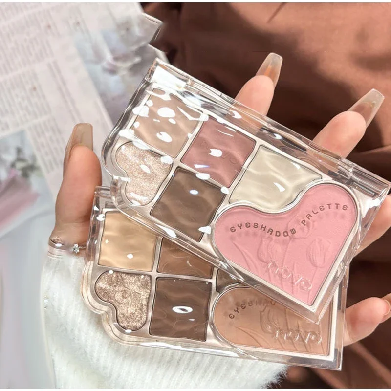 Novo Dream Star Sand Six Color Comprehensive Eye Shadow Disc Beginner Matte Highlight Brightening Powder Blusher One Disc
