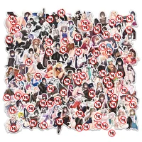10/30/50/100PCS Hentai Waifu Stickers,Sexy Anime Girl Stickers for Adults, Waterproof Decals for Water Bottles Laptop Skateboard 1