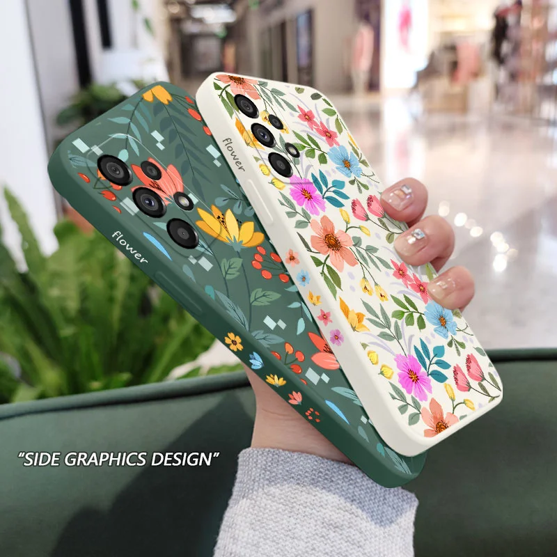 Vibrant Floral Design Protective Smartphone Case