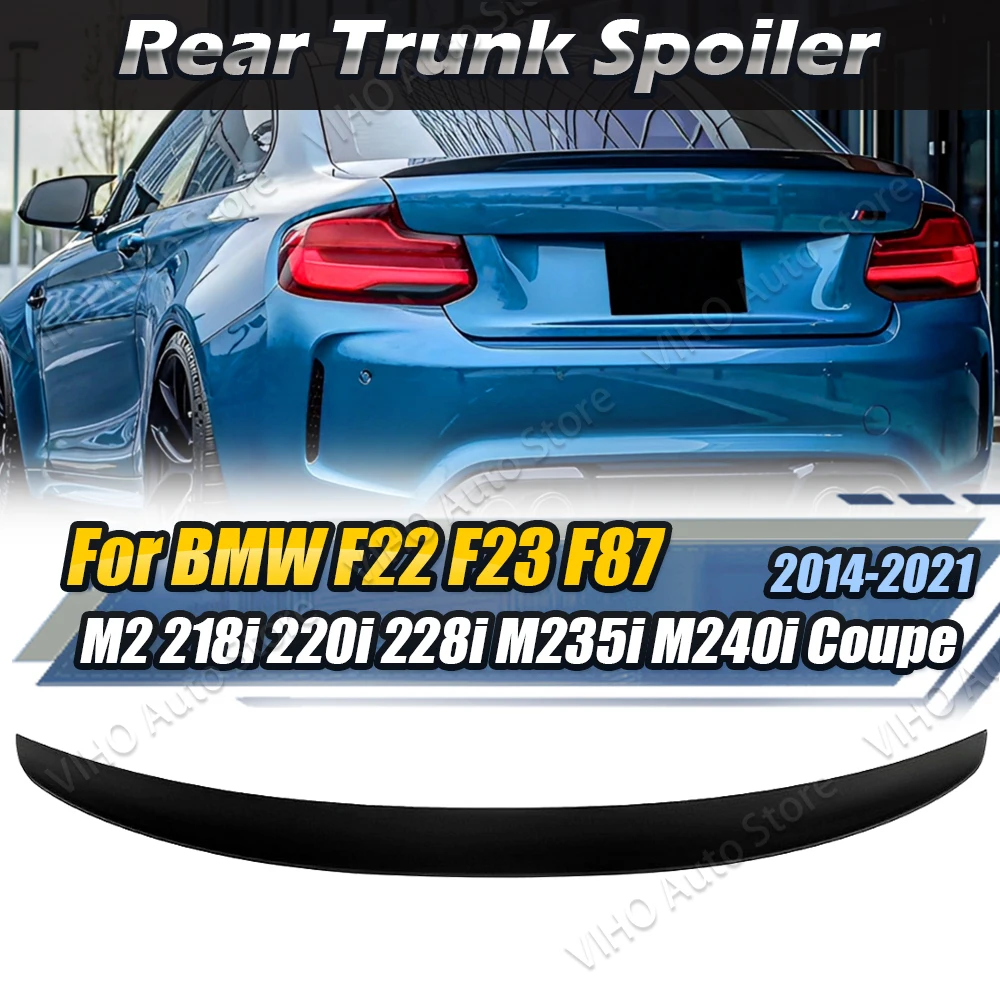 Per Bmw F22 F23 F87 M2 218I 220I 228I M235I M240I 2014-2021 Mp Style Car Rear Roof Trunk Spoiler Tail Wing Body Kit Trim