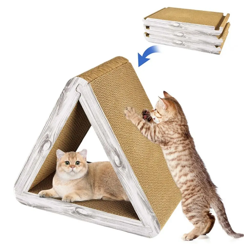 New Vertical Cats Tower Scratcher Triangular Foldable Scratching Post Multipurpose 3 in 1 Cats Pet Product Cat Pad New Vertical Cats Tower Scratcher Triangular Foldable Scratching Post Multipurpose 3 in 1 Cats Pet Product Cat Pad