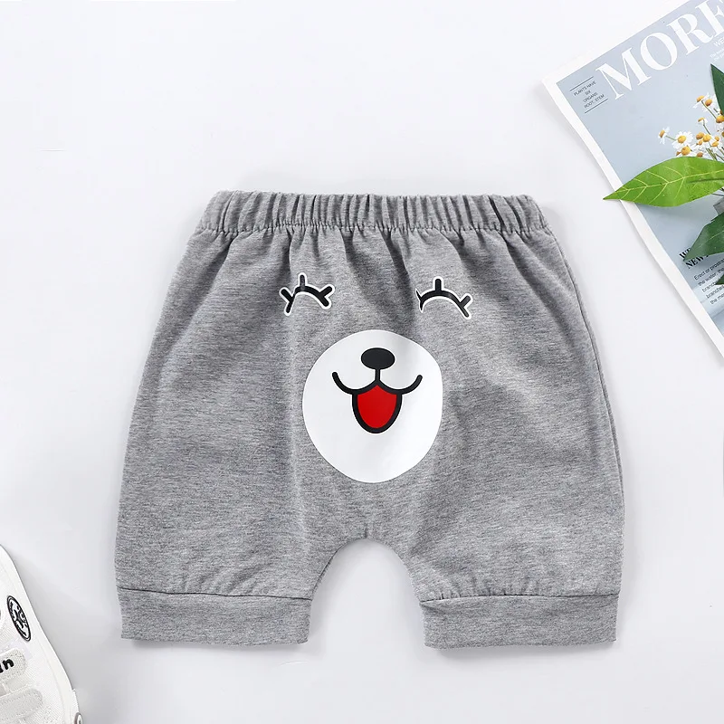 

1-5 Years Kids Sports Shorts Summer Cotton Baby Boys Girls Smiley Casual Pants Korean Style Loose Leisure Toddler Short Pants