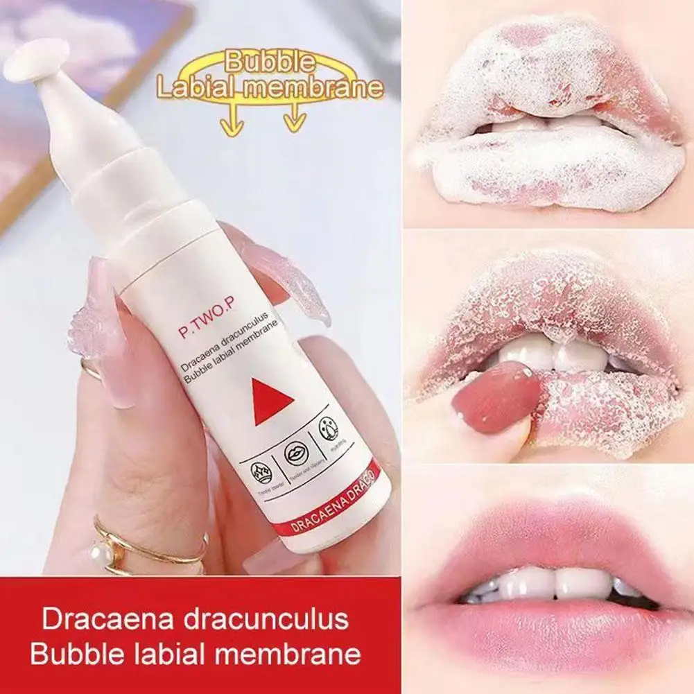 7.5ML  Bubble Lip Mask Combination Natural Foaming Moisturing Nourishing Anti Wrinkle Lighten Lip Wrinkles Skin Care Products