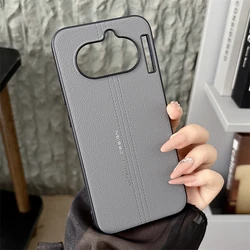 Luxury Silicone PU Leather Back Cover Case - Simple, Shockproof, and Stylish for Nothing Phone (4a) (GRAY)