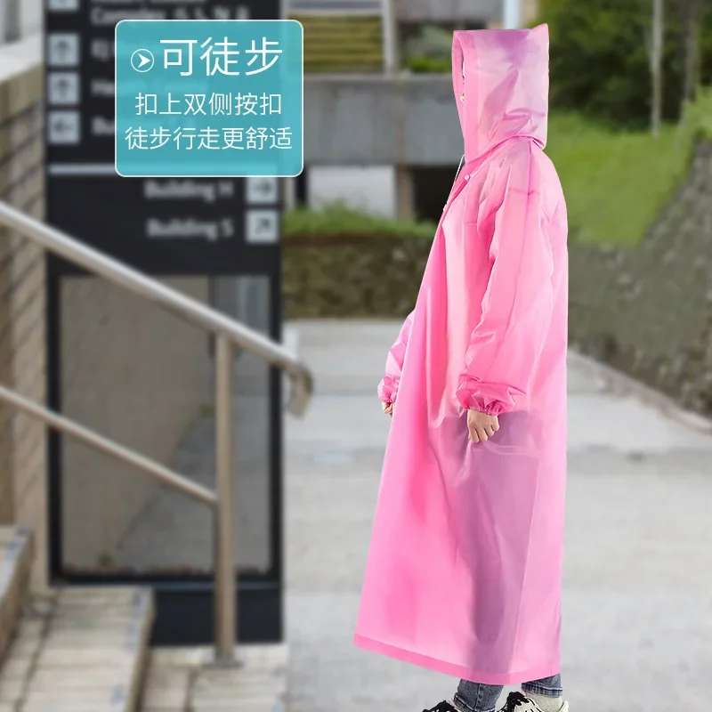 Fashion Women Man Raincoat Thickened Waterproof Clothing Adult Camping Reusable Poncho Rainwear Hot EVA Rain Coat плащ женский