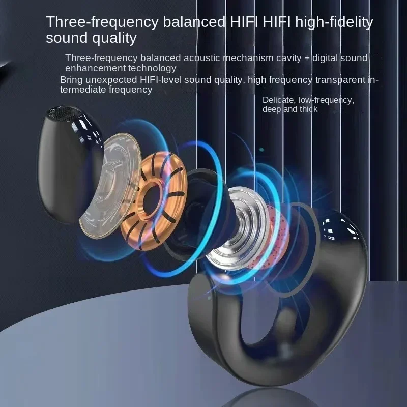 1pc 5.3 Earphones With Mic Wireless Headphones Bluetooth-suit Single in-Ear Earbuds Sports Waterproof TWS Handsfree Headset 4
