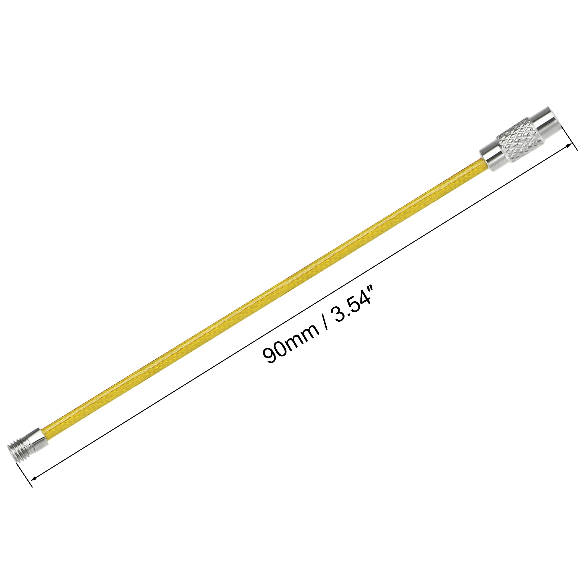uxcell Wire Keychain Key Ring Loop Cable for Handbag Lanyard Zipper PVC Coated Stainless Steel 3