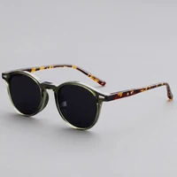 Vintage Round Sunglasses for Women Men Circular Sun Glasses Female Oval Eyewear Oculos De Sol for Male Female Eyeglasses