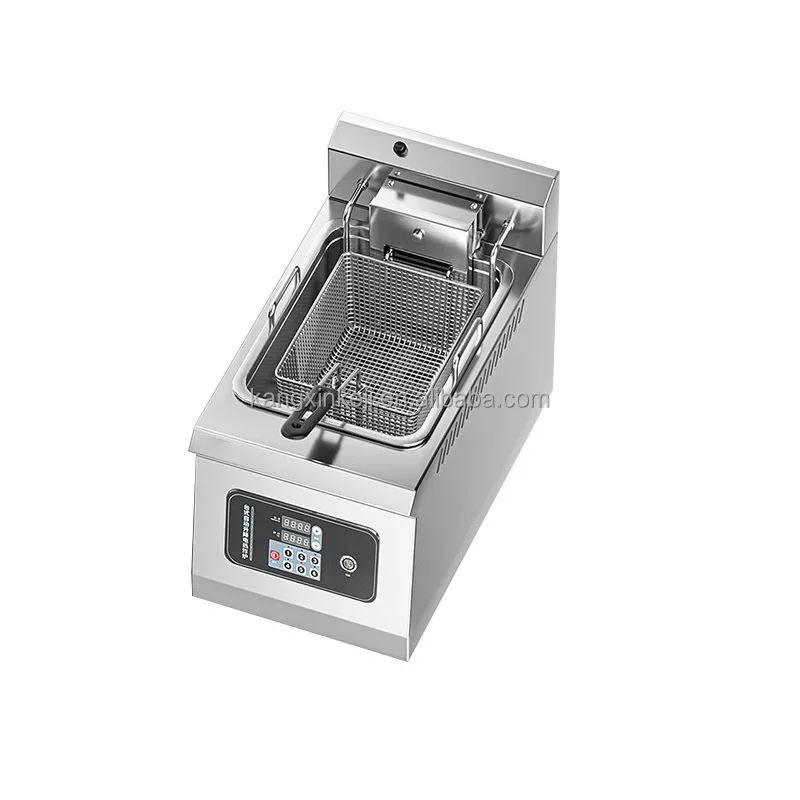 Automatic Commercial Deep Fryer Stainless Steel Large Auto Lift French Fries Machine
