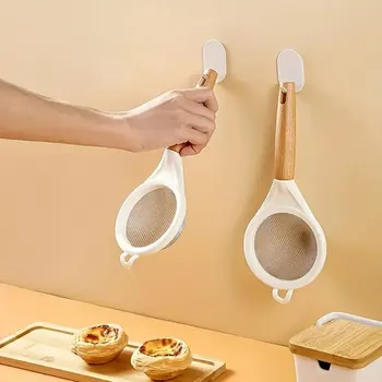 다기능 나무 손잡이 베이킹 미세 메쉬, 밀가루 체, 주방 가정용 베이킹 미세 누출 메쉬, 설탕 분말 체 상품 이미지