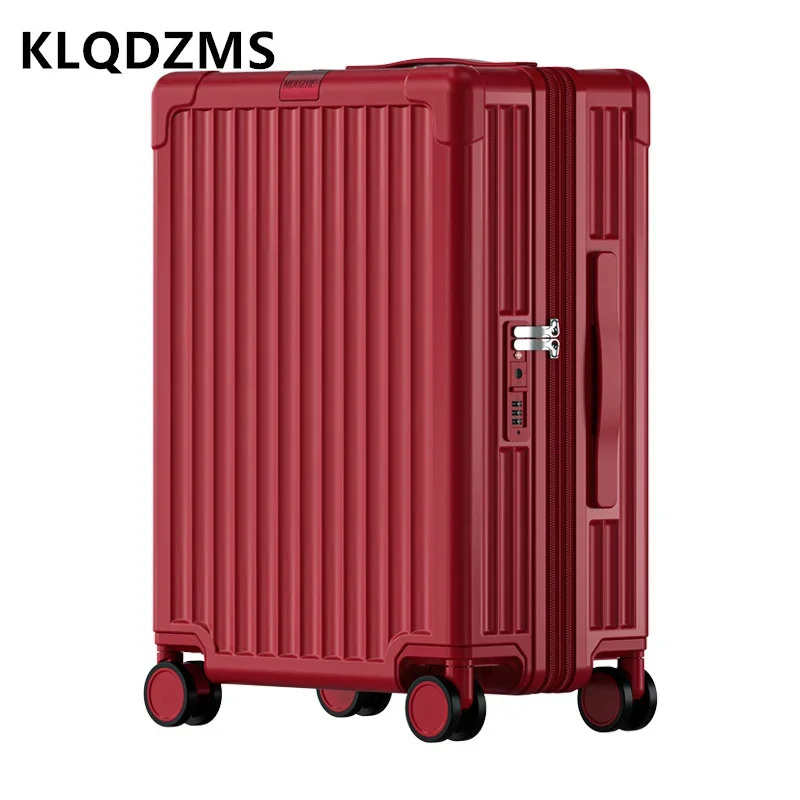 KLQDZMS 20"24Inch Expandable Luggage ABS + PC Boarding Box Women's Cart Case Cart Type Travel Bag Passenger Cabin Suitcase
