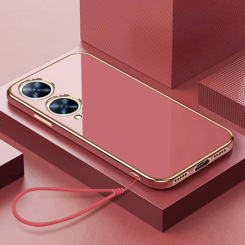 Luxury Square Plating Soft Silicone Back Cover