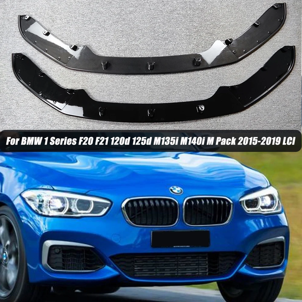 Per Bmw Serie 1 F20 F21 120D 120I 125D M135I M140I M Pack 2015 2016-2019 Lci Performance Splitter Bodykit Paraurti Anteriore Labbro