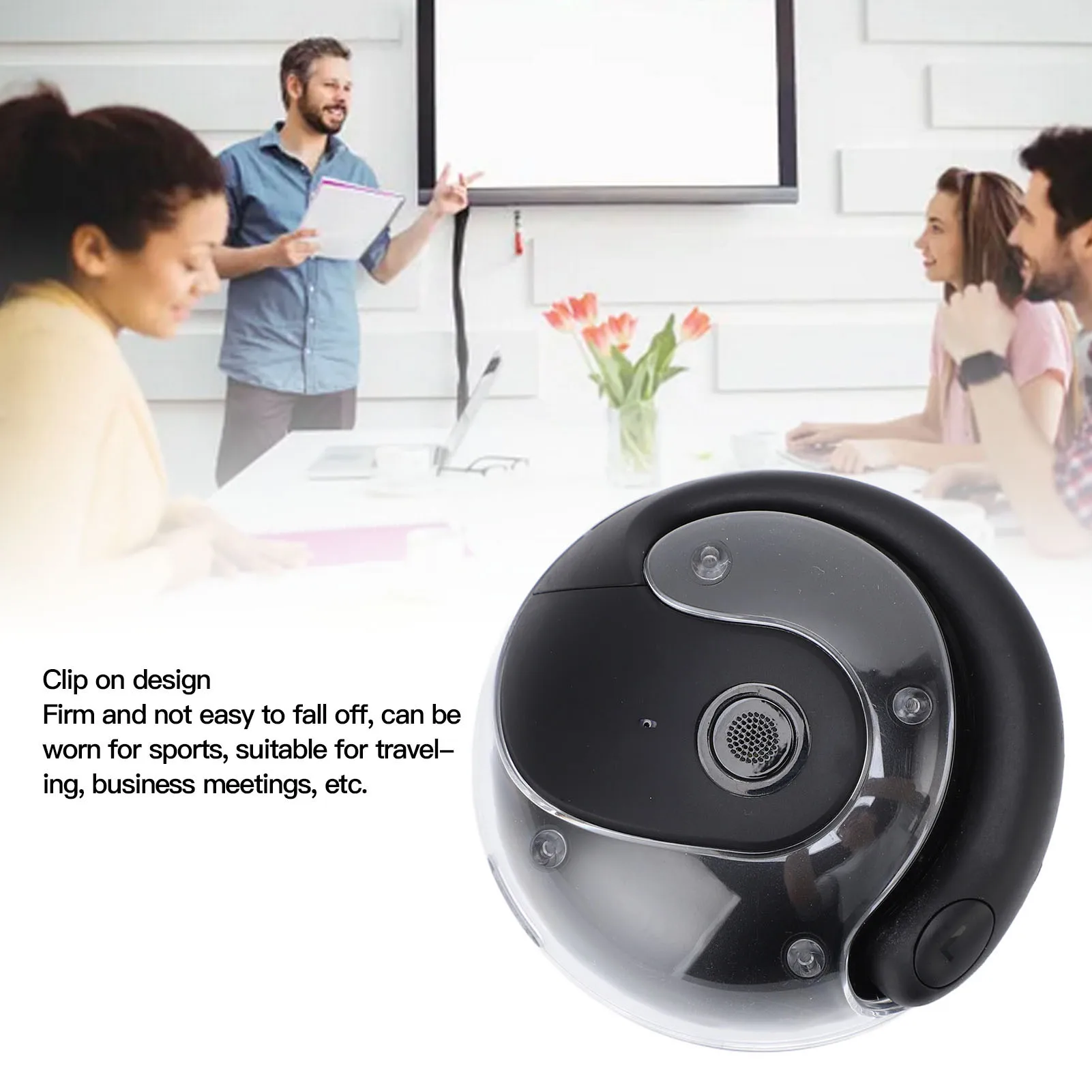 Wireless Bluetooth AI Real-time Language Translation Earphones 144 Language Ear Hanging Headphone Translator for Travel Business