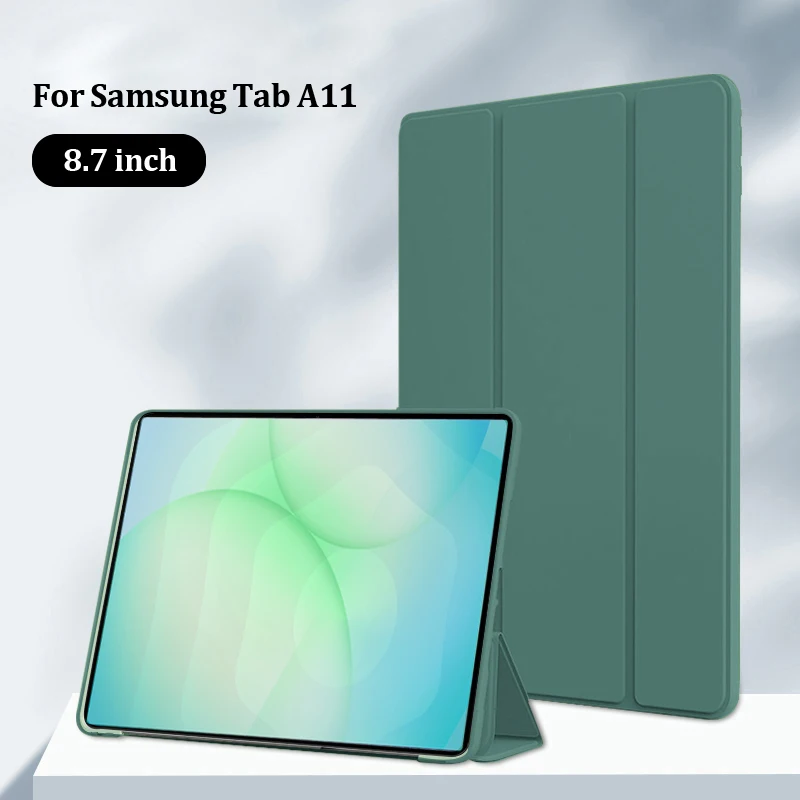 Premium Trifold PU Leather Tablet Stand Case - Soft TPU Back Shell