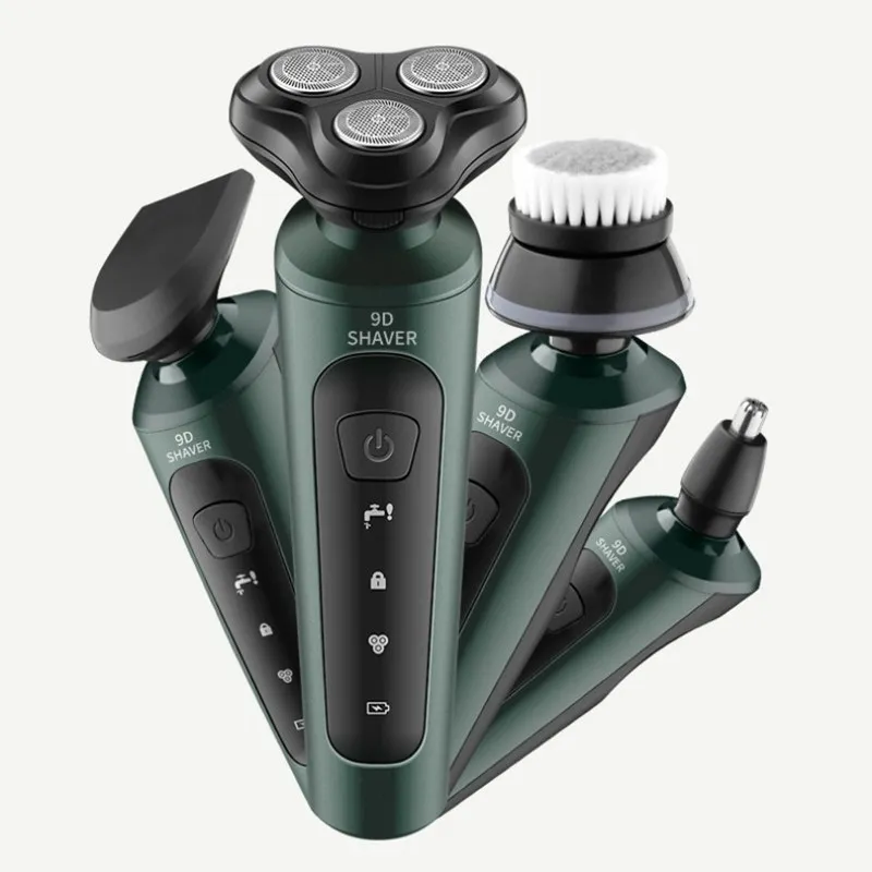 

Electric Shavers for Men Waterproof Electric Trimmer Razor Wet &amp Dry Use Rechargeable Battery Rotary Shavers Machine shaving