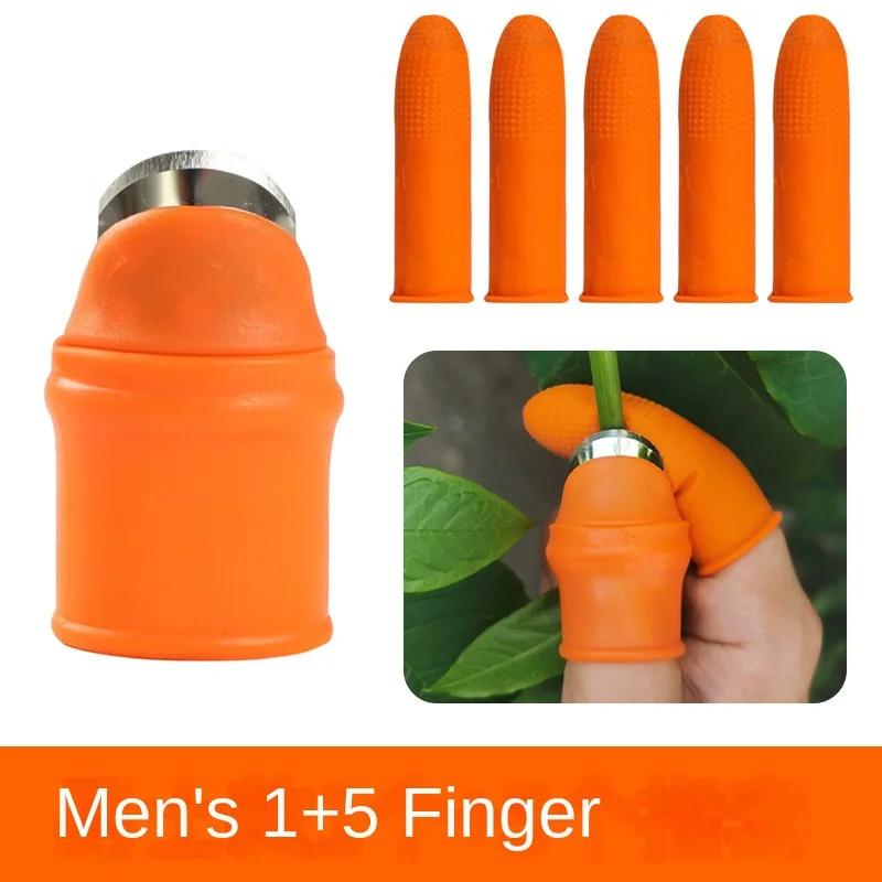 Gardening Silicone Thumb Knife Harvesting Tool, Separator Finger Plant Fruit Picking Knife Garden Tool