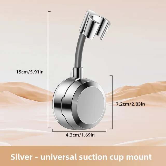 120 °   ที่วางของในห้องอาบน้ำแบบปรับได้และถอดออกได้ด้วยถ้วยดูด |   ติดตั้งง่ายไม่ต้องใช้เครื่องมือ ประหยัดพื้นที่ และอุปกรณ์เสริมห้องน้ำที่ทันสมัย 2