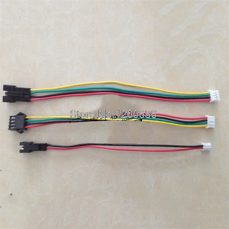 

PH2.0 4Pin SM2.54 PH SM 4P 22AWG SM-4P female to PH2.0-4P black red terminal connector 200mm