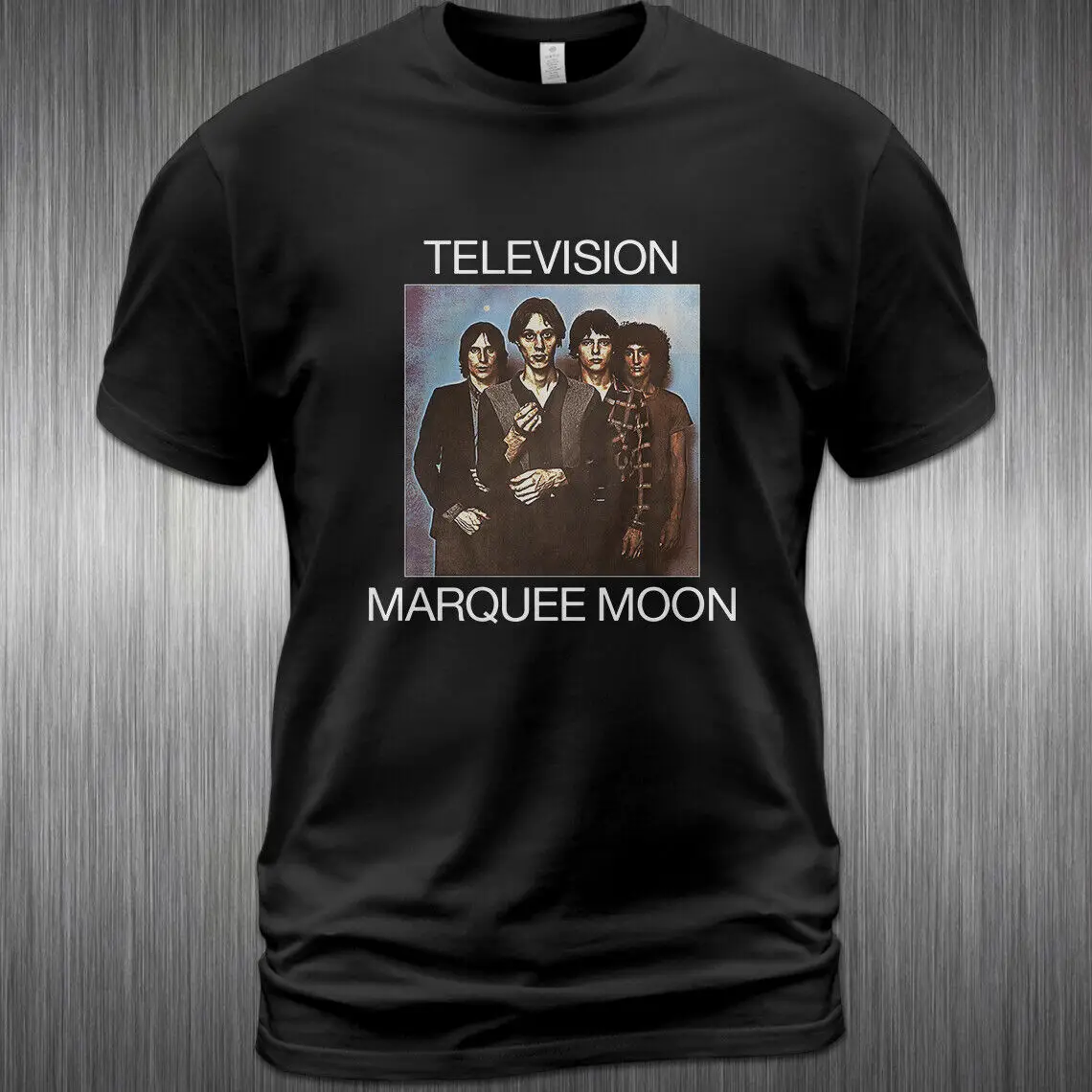 T-Shirt In Cotone Televisione Marquee Moon Album Tee Billy Ficca Fred Smith