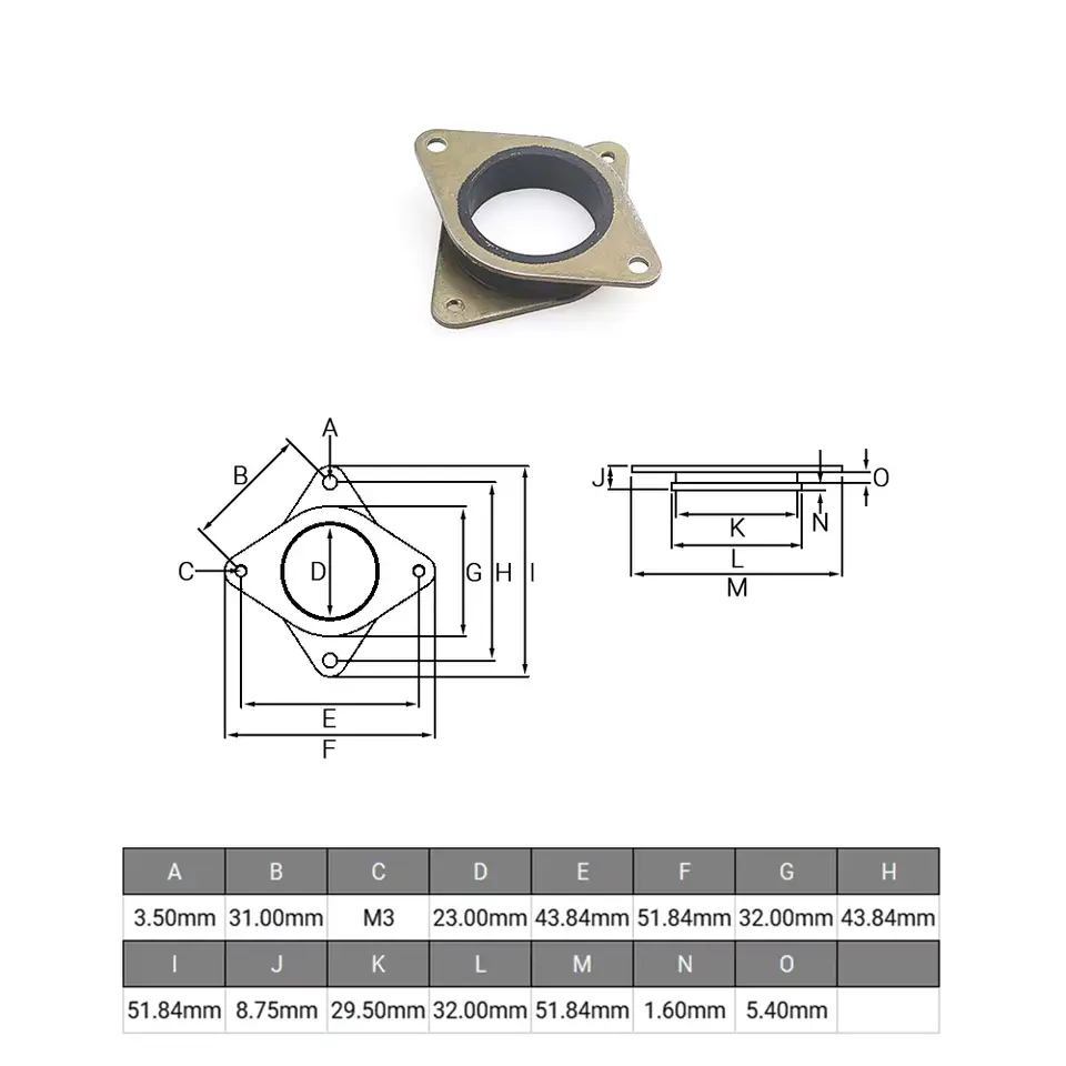 2Pcs Bronze Rubber Metal Vibration Damper for Nema 17 23 Stepper Motor 42 57 Shock Absorber Noise Reduction CNC 3D Printer image 5