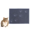 30x40cm Cat Litter Mat Strong PVC Pet Cleaning Carpet Reusable Floor Protector for Cat Dog Claws Gray Pet Cleaning Carpet 2