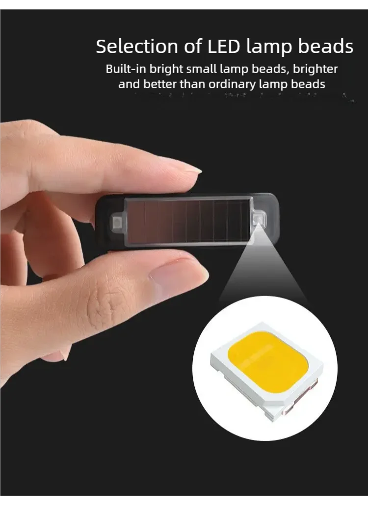 Car Mini LED Solar Power Warning Light Night Security Simulated Alarm Wireless Anti-Theft Caution Lamp Strobe Dummy Alarm Lamp - Image 7