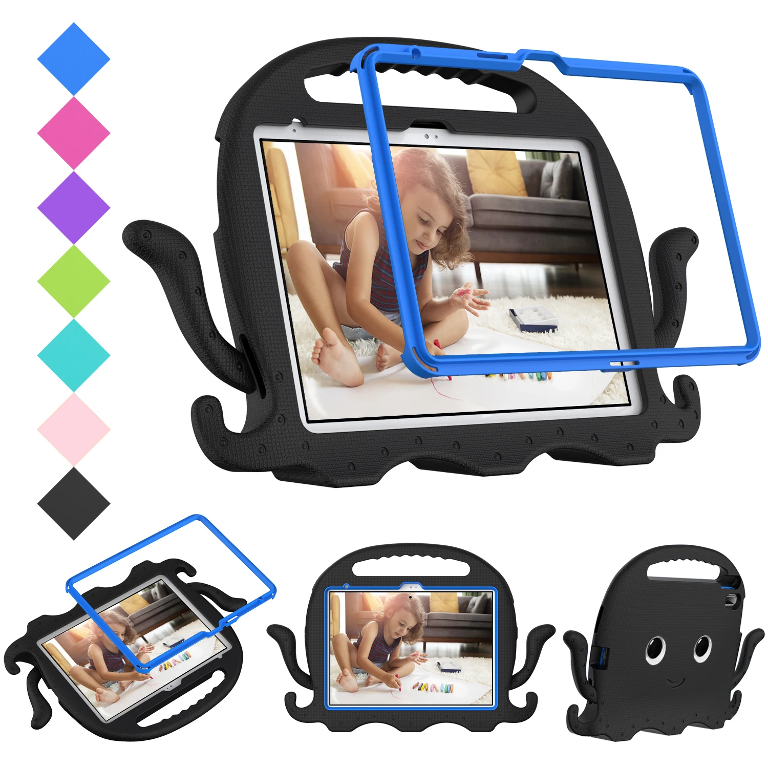 Octopuses EVA Kids Tablet Case - Durable & Fun Protective Cover