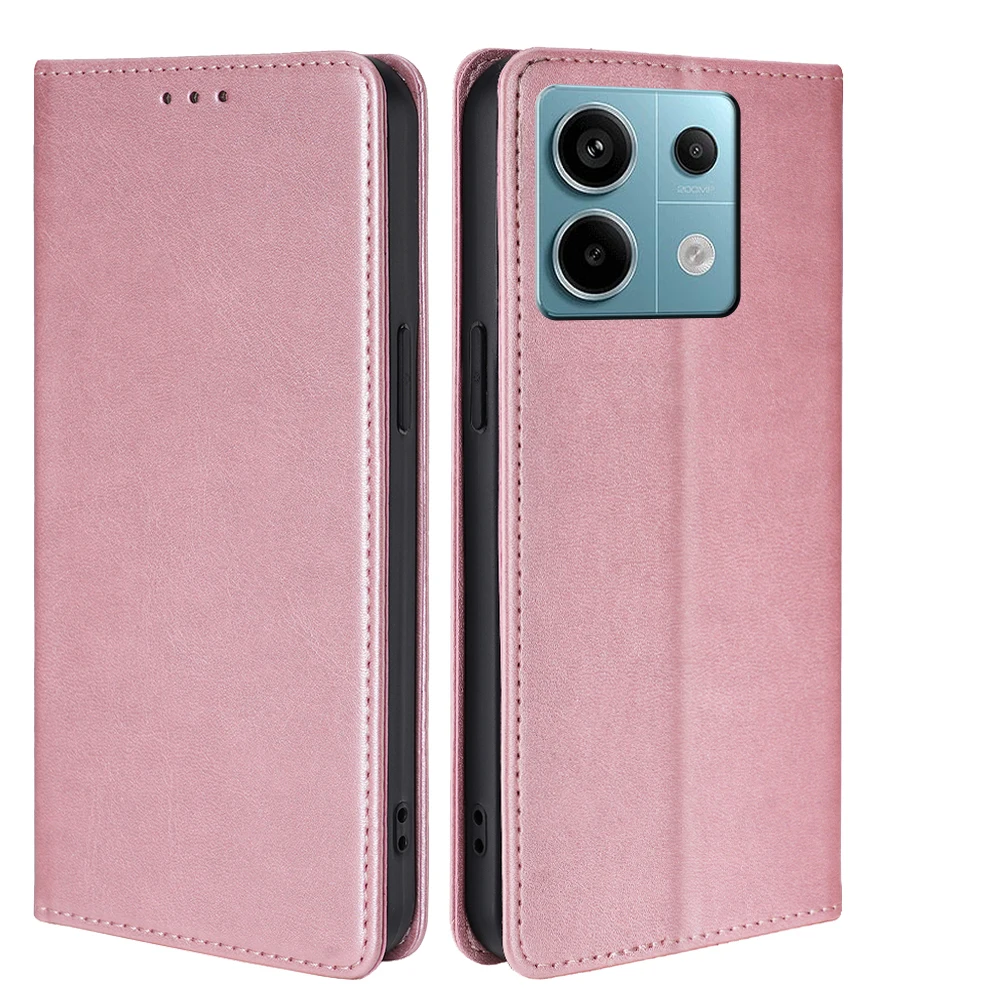 Luxus Magnetische Telefon Fall für Xiaomi Redmi Hinweis 13 13R 11T 11E 11 Pro Plus 11S schutz Leder Buch Fall Flip-Cover Funda – Detail 13