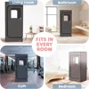 Full Sized Steam Sauna Room, Nylon Black 2.6L 1000W Steamer with Chair+remote Control+foot Massager, Indoor Portable Sauna Room 6
