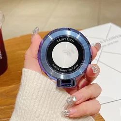 Universal Luxury Quicksand Bracket Ring Stand Phone Holder Cover Accessories (CD Blue)