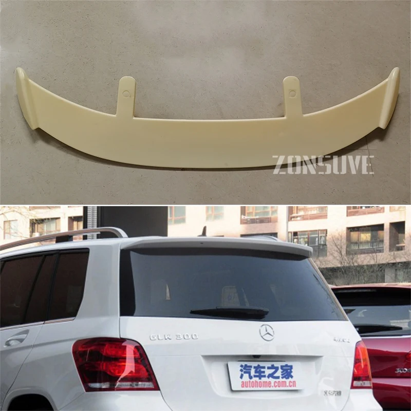 Per 2012-2015 Benz Glk Class Spoiler Abs Plastic Hatchback Suv Roof Rear Wing Body Kit Accessori