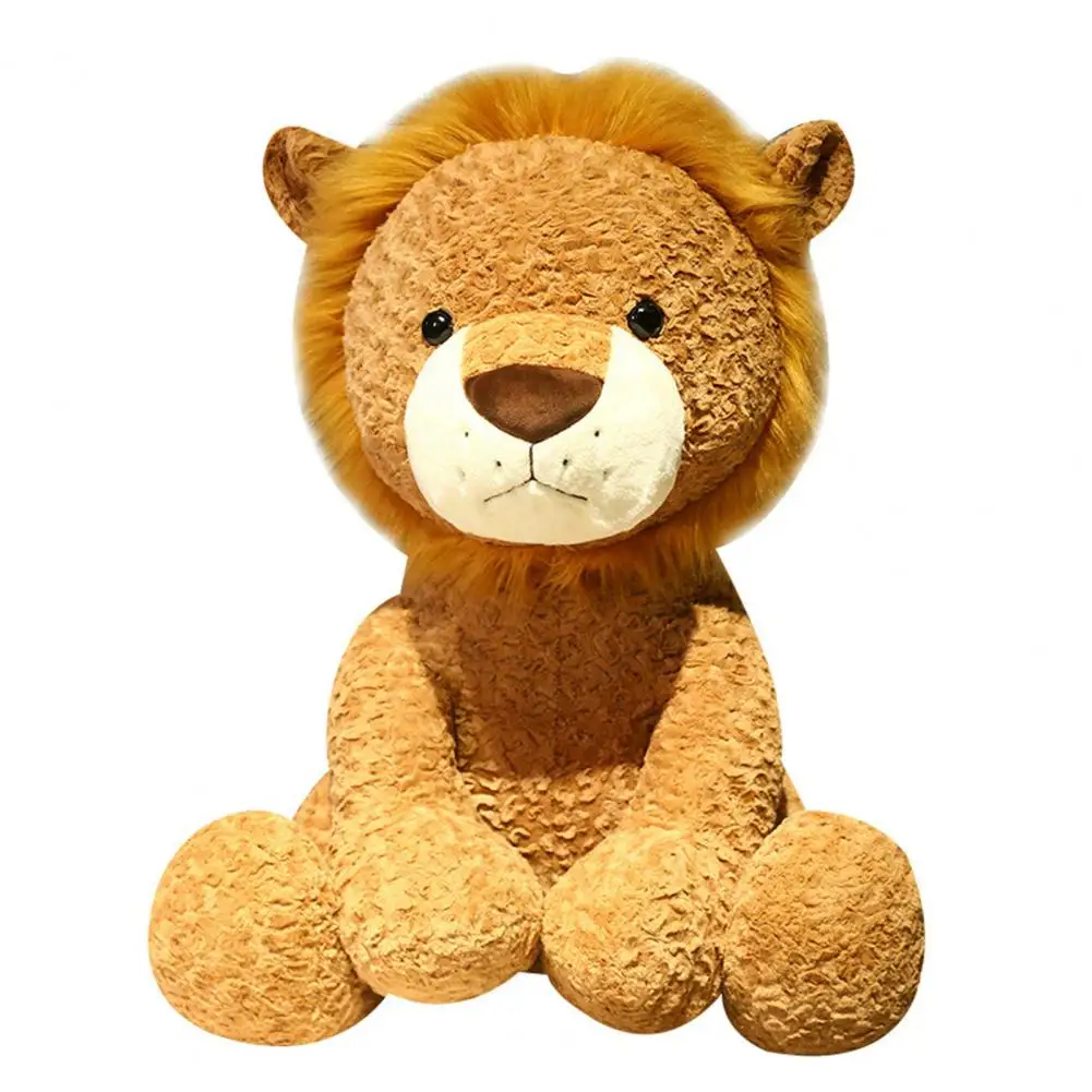 

Lifelike Lion Doll Soft Lion Doll Plush Toy Sensory Comfort for Kids Adults Huggable Stuffed Animal Gift with Kawaii Appeal