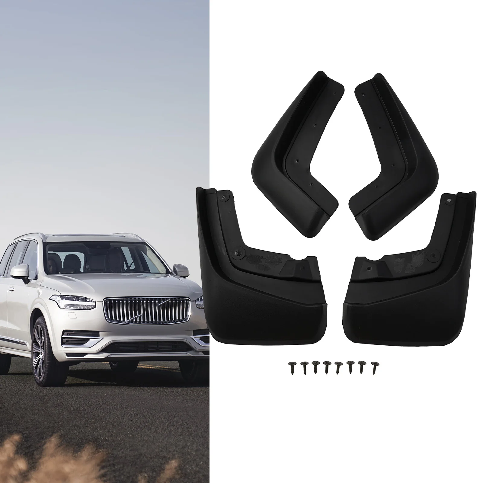 

New Practical Quality Useful Durable Fenders Mud Flaps Accessories Black Burst Flash Front Rear Mudguards Parts