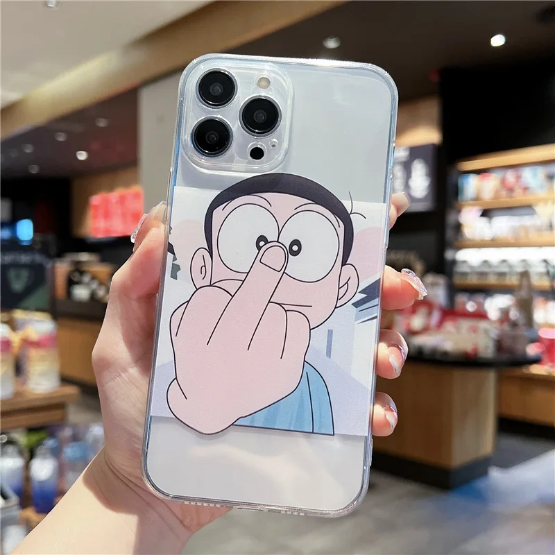 Doraemon Nobita Phone Case for IPhone 14 13 Pro 12 Max 11 XS XR