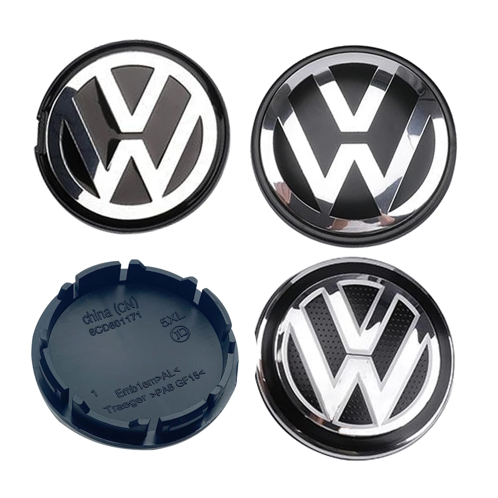 Wheel Center Caps 4pcs ABS 56mm/65mm/66mm Car Styling Wheel Center Cap Hub Covers Badge Accessories VW Volkswagen Golf 6CD601171 5G0601171
