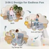 Comfort Corner, Kids Table and Chair Set,Convertible Toy Storage Bench with Built-in Handle for Kindergarten,Preschool,Kids Room 2
