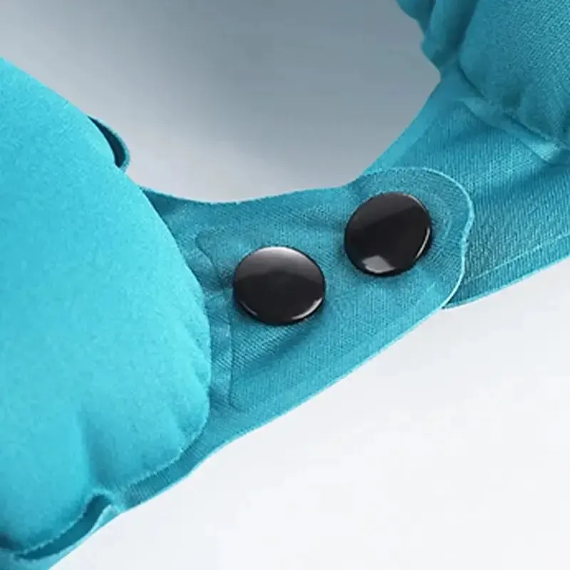 U Shape Neck Cushion Automatic Air Inflatable Pillow Compress Ring For Airplane Car Outdoor Travel inflatable neck pillow